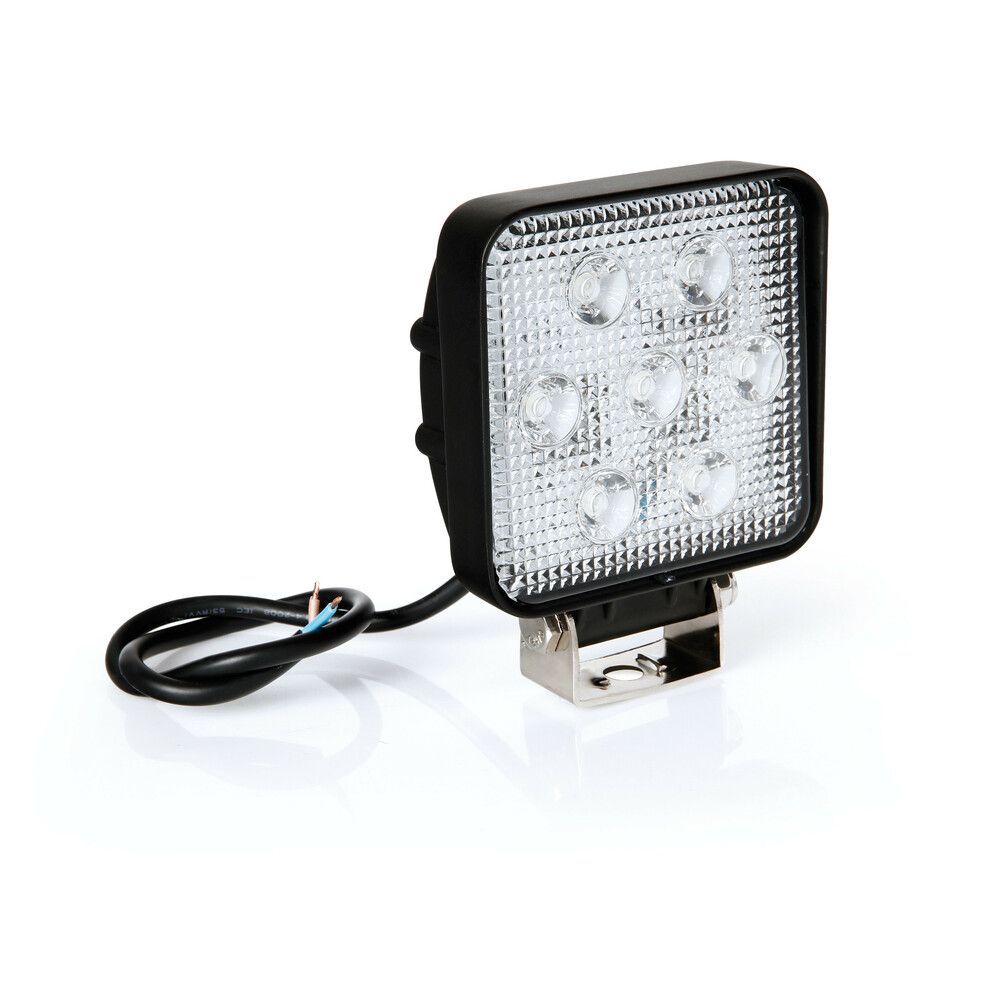 FARO QUADRATO AUSILIARE A 7 LED  10-30V BIANCO- LAMPA 72310
