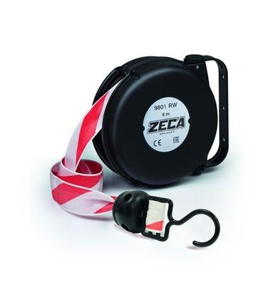 AVVOLGITORE AUTOMATICO PER DELIMITAZIONE 8MT NASTRO BIANCO/ROSSO -ZECA