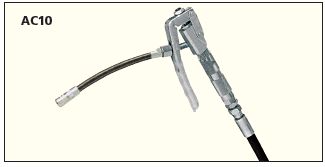 PISTOLA PER GRASSO PER AEROPULSOMETRO COMPLETA DI TUBO FLESSIBILE - FAT AC10