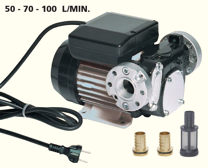 ELETTROPOMPA AUTODESCANTE PER TRAVASO GASOLIO MOD.35, 50lt/m - FAT