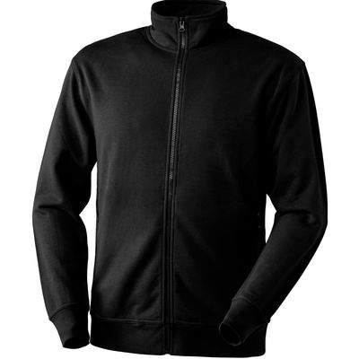 FELPA FULL ZIP 60% COTONE, 40% POLIESTERE- NERI