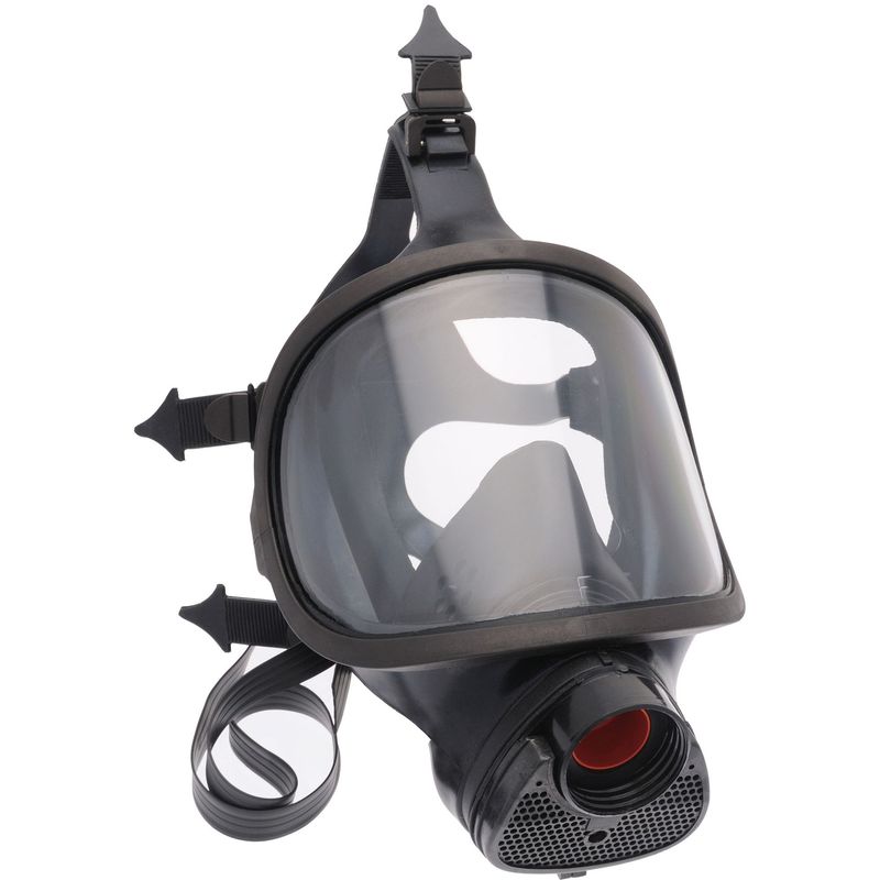 MASCHERA PIENO FACCIALE A PRESSIONE NEGATIVA, IN GOMMA NATURALE -NERI