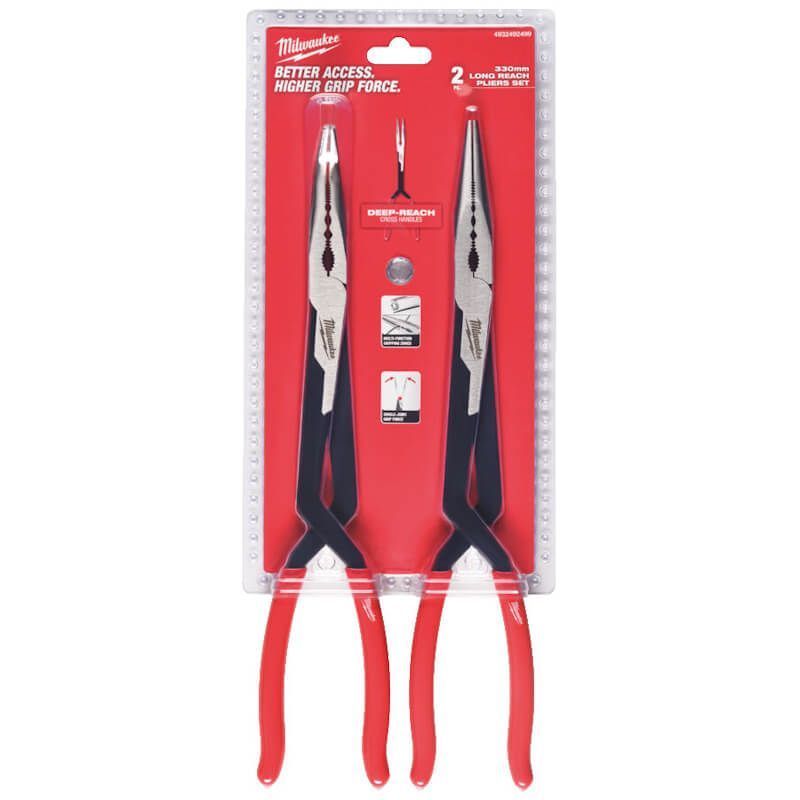 SET 2 PINZE DOPPIO FULCRO A LUNGO RAGGIO- MILWAUKEE SET 2 PINZE DOPPIO FULCRO A LUNGO RAGGIO- MILWAUKEE