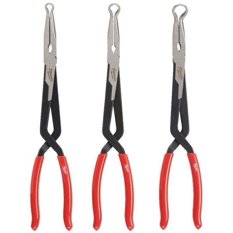 SET 3 PINZE A DOPPIO FULCRO A CAPPUCIO PER CANDELE - MILWAUKEE SET 3 PINZE A DOPPIO FULCRO A CAPPUCIO PER CANDELE - MILWAUKEE