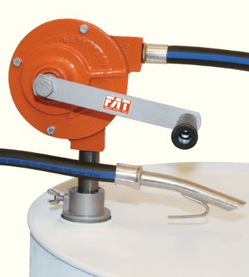 POMPA TRAVASO GASOLIO  ROTATIVA "TIPO PICCOLO" 30L/MIN PER FUSTI COMPLETA- FAT