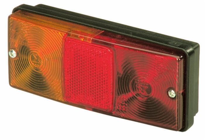 FANALE POSTERIORE ALOGENO DX-SX 160x59,5x68 mm A BASE PIANA - AMA