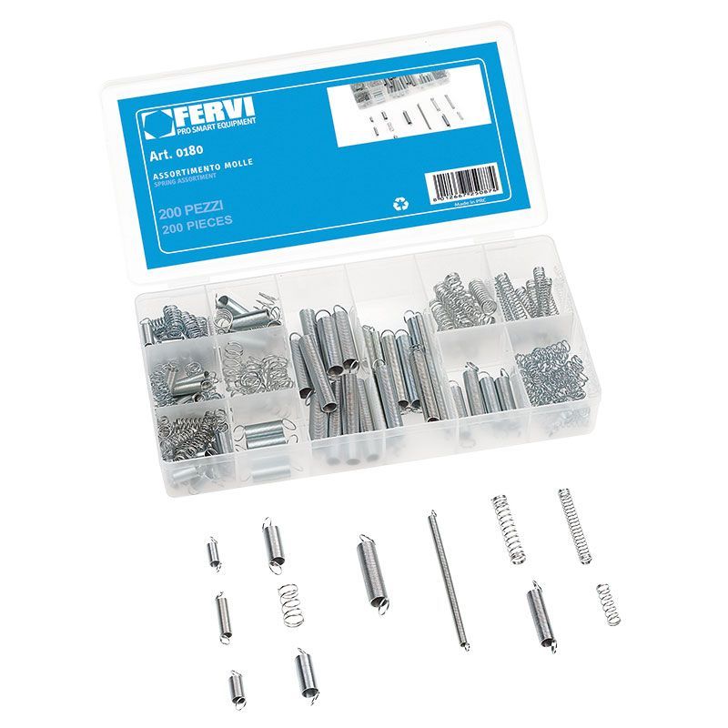 ASSORTIMENTO DI 200 MOLLE- FERVI ASSORTIMENTO DI 200 MOLLE- FERVI