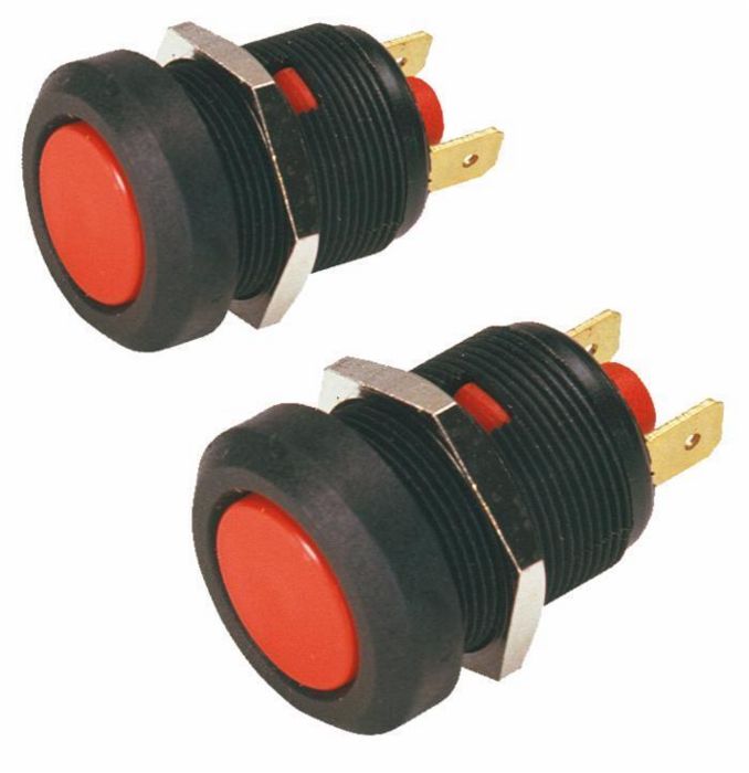 PULSANTE AVVISATORE ACUSTICO  12/24V 20/15A,- AMA