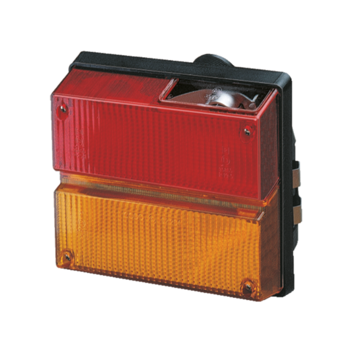 FANALE POSTERIORE ALOGENO DX A 3 LUCI  188x140x140 mm- AMA