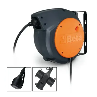 AVVOLGITORE AUTOMATICO CON CAVO 3Gx1,5 mm² 15 MT, CON PRESA A SCHUKO- BETA AVVOLGITORE AUTOMATICO CON CAVO 3Gx1,5 mm² 15 MT, CON PRESA A SCHUKO- BETA