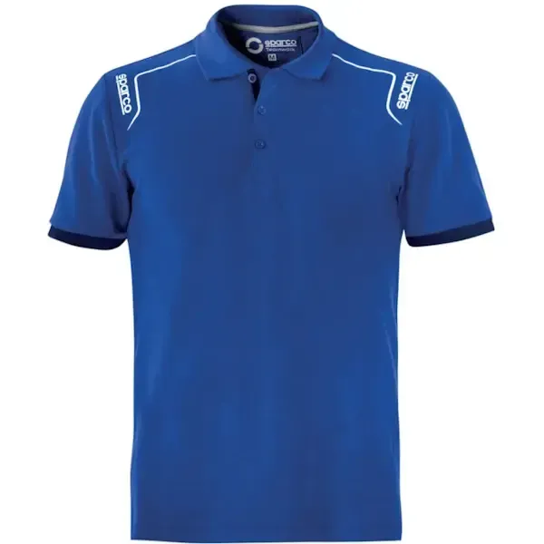 POLO TECH STRETCH PORTLAND MANICA CORTA  AZZURRA- SPARCO
