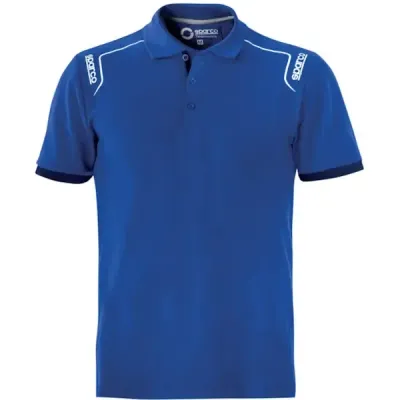 POLO TECH STRETCH PORTLAND MANICA CORTA  AZZURRA- SPARCO