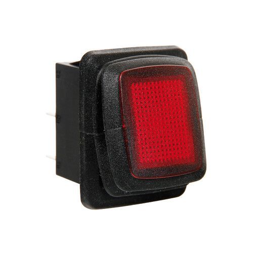 INTERRUTTORE IMPERMEABILE CON SPIA A LED 12/24V ROSSO- LAMPA INTERRUTTORE IMPERMEABILE CON SPIA A LED 12/24V ROSSO- LAMPA