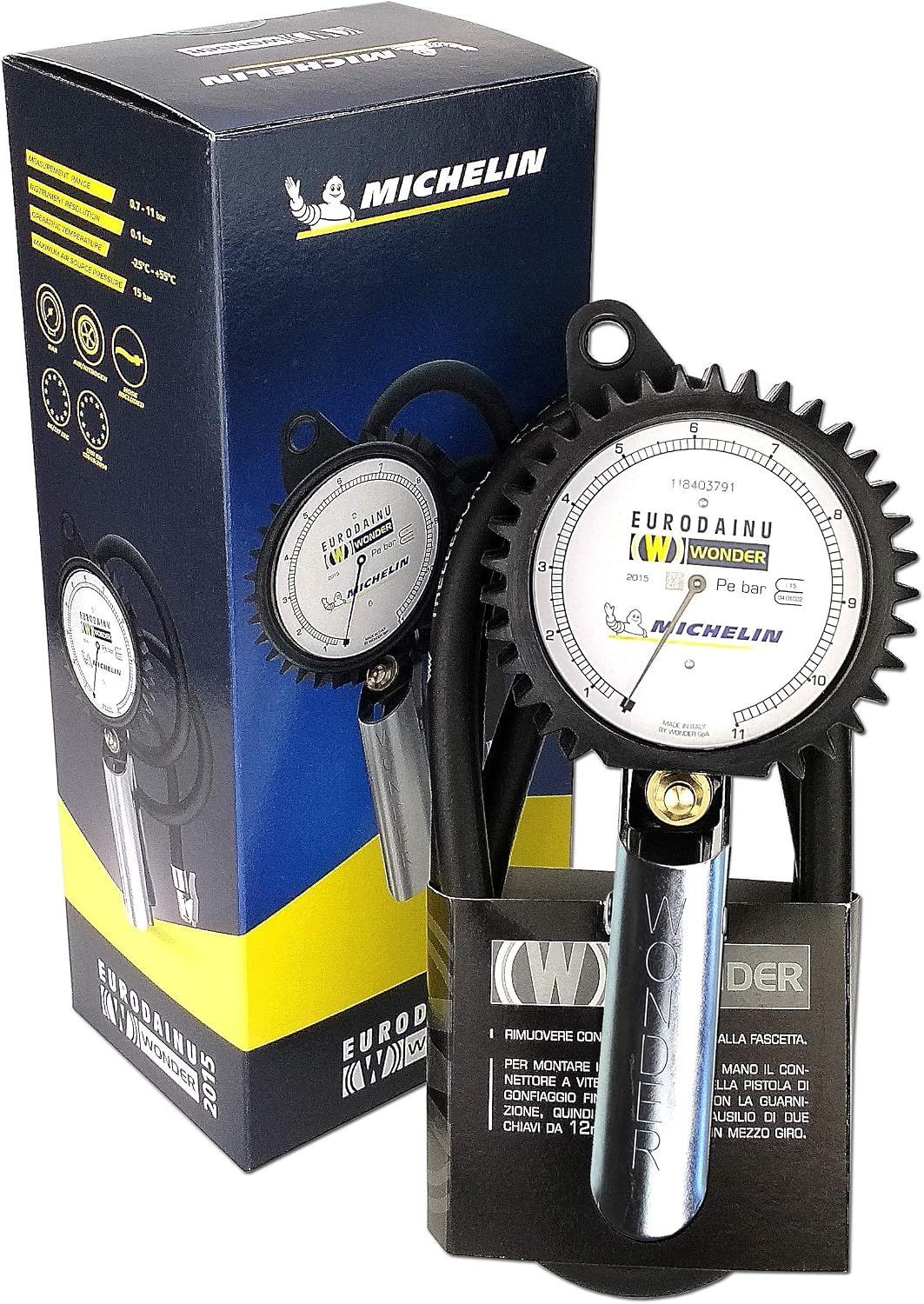 PISTOLA GONFIAGGIO PNEUMATICI PISTOLA GONFIAGGIO PNEUMATICI "MICHELIN" D. 80 ØMM Tubo 1,5M MOD. 285/1 - VEPA