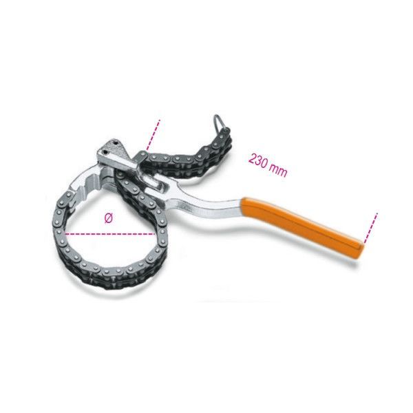 CHIAVE A CATENA DOPPIA PER FILTRI OLIO SNODATA - BETA 1488L CHIAVE A CATENA DOPPIA PER FILTRI OLIO SNODATA - BETA 1488L