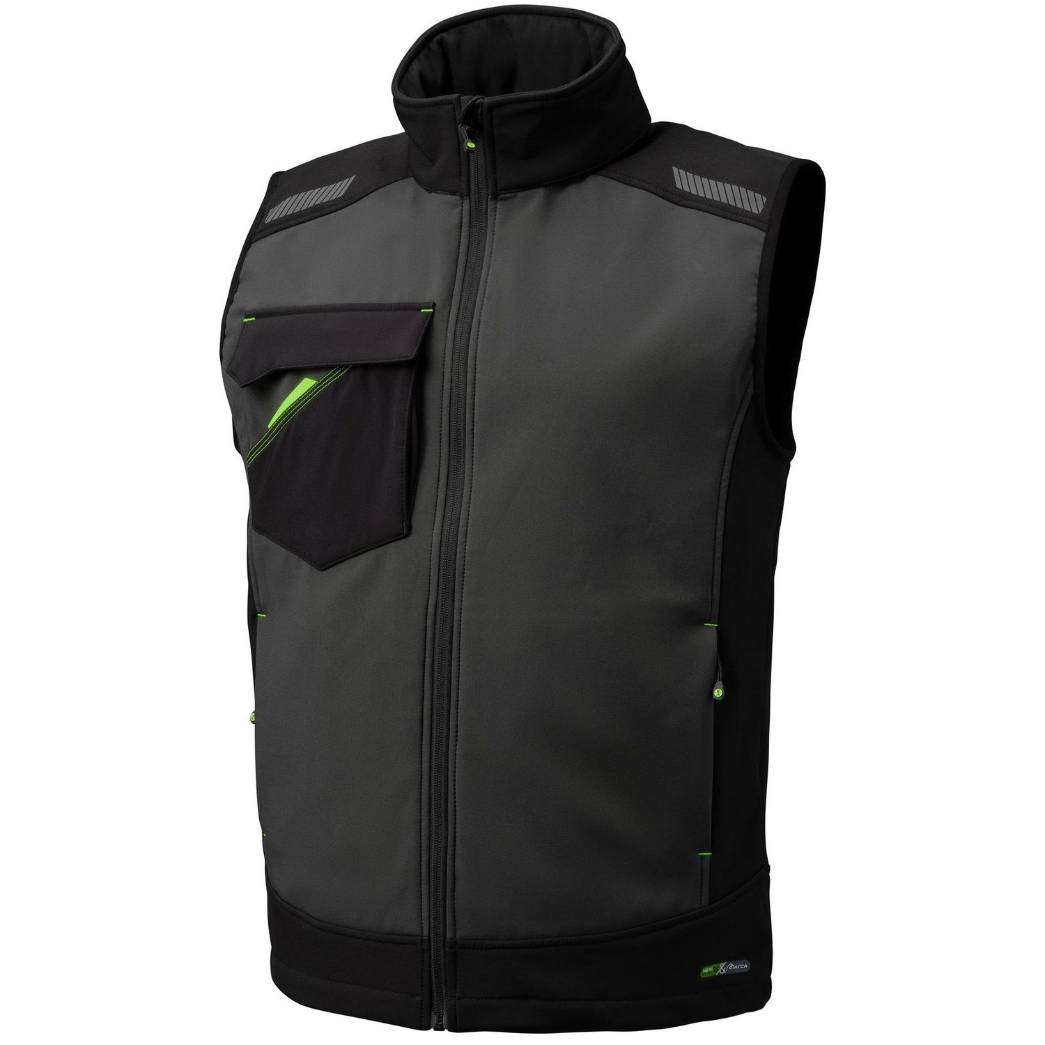 GILET SOFTSHELL NICE STRETCH GRIGIO SCURO/ NERO- NERI