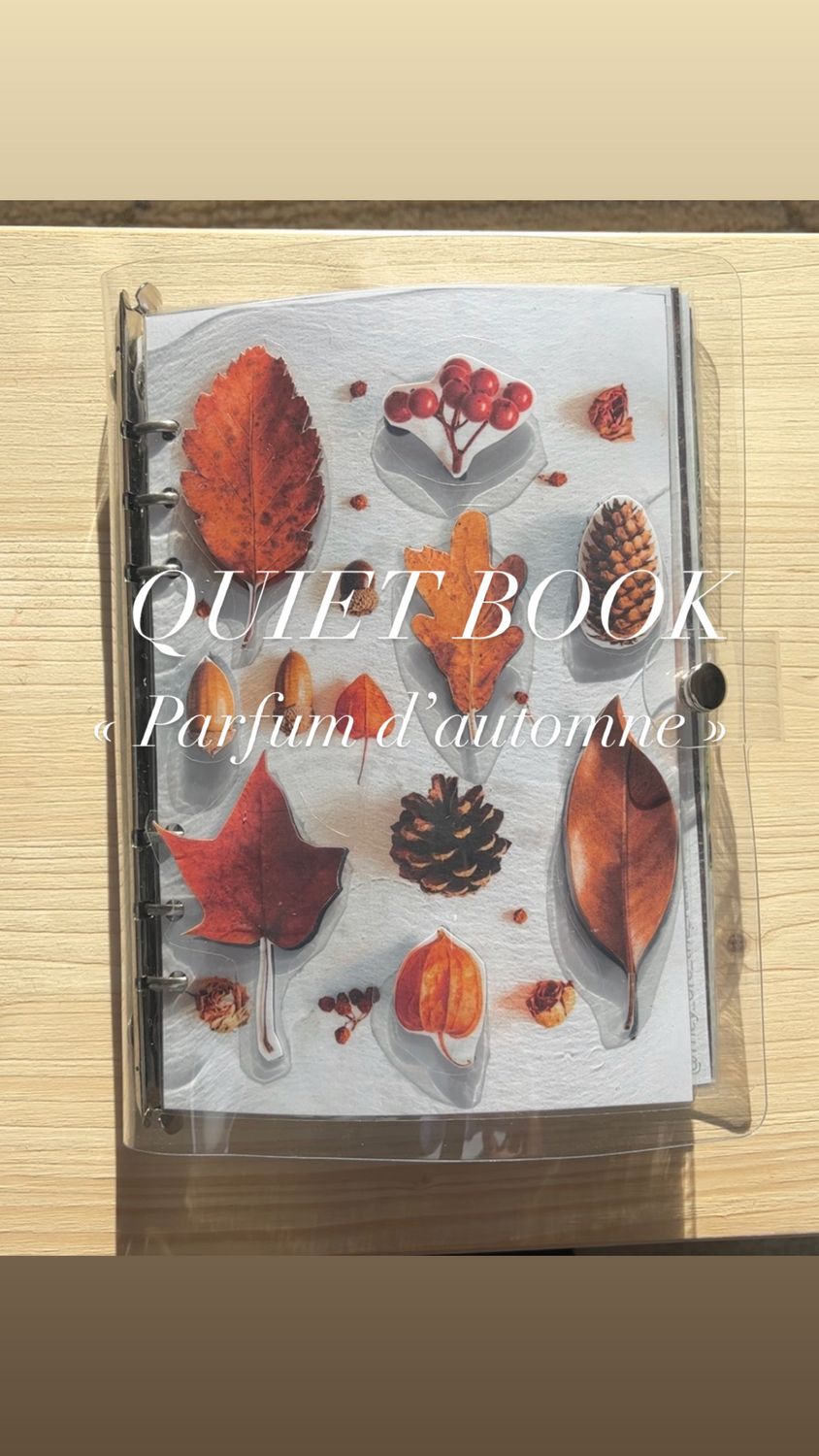 PDF Quiet book - Autumn Fragrance - 2023 edition - 12 activity pages -