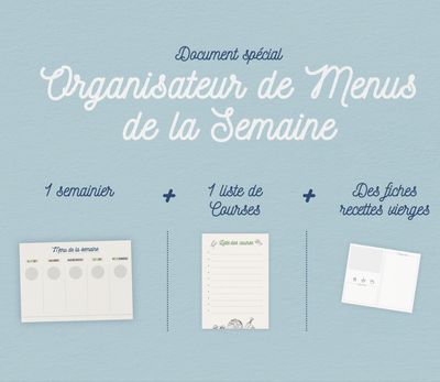 ​Organisateur de Menus de la semaine - Toutes saisons