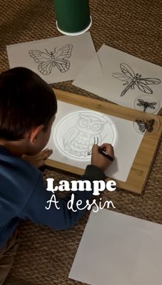 Lampe à dessin - 18 images à décalquer
