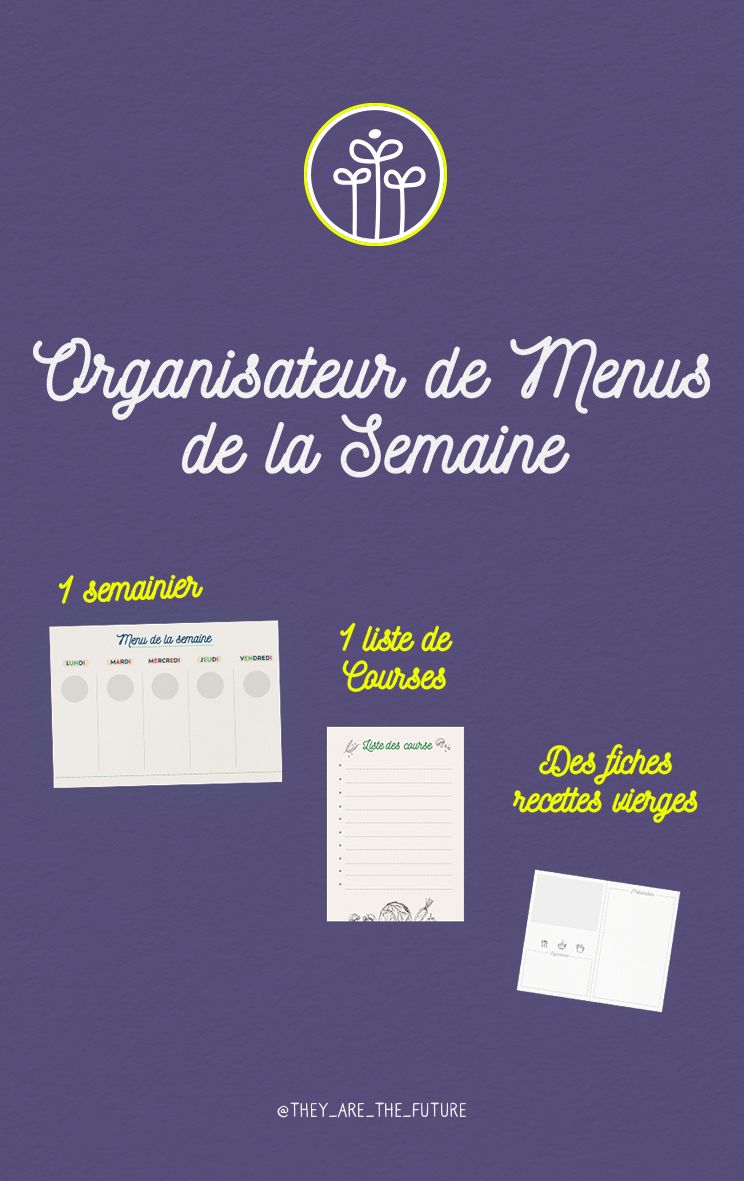 ​Organisateur de Menus de la semaine - Toutes saisons