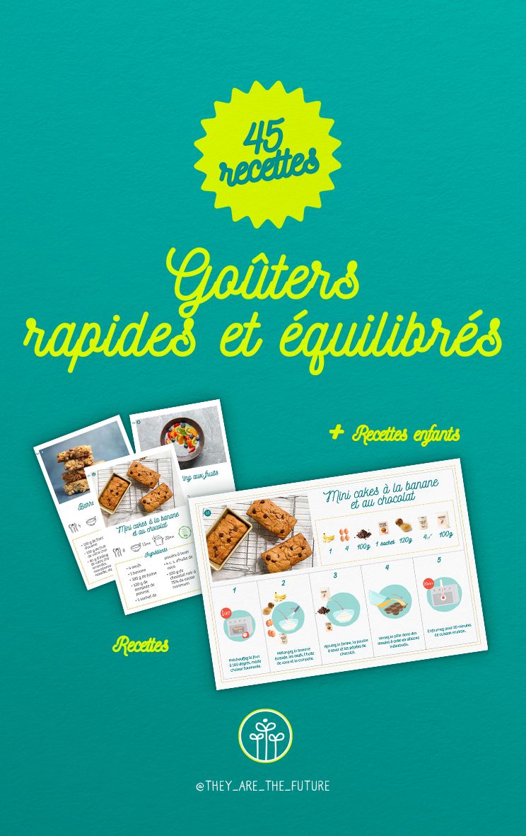 45 recettes de goûters rapides et équilibrés + 8 fiches pour enfants