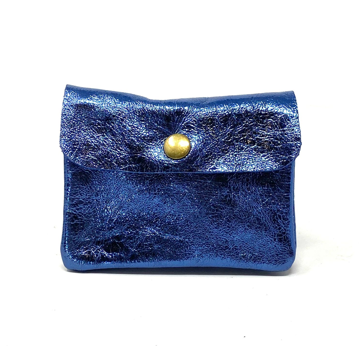 Porta monete/tessere STELLA BLU LAMINATO