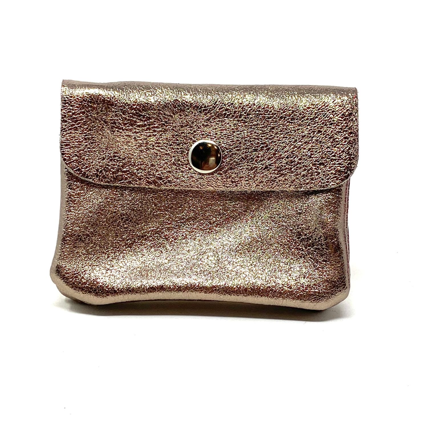 Porta monete/tessere STELLA BRONZO LAMINATO