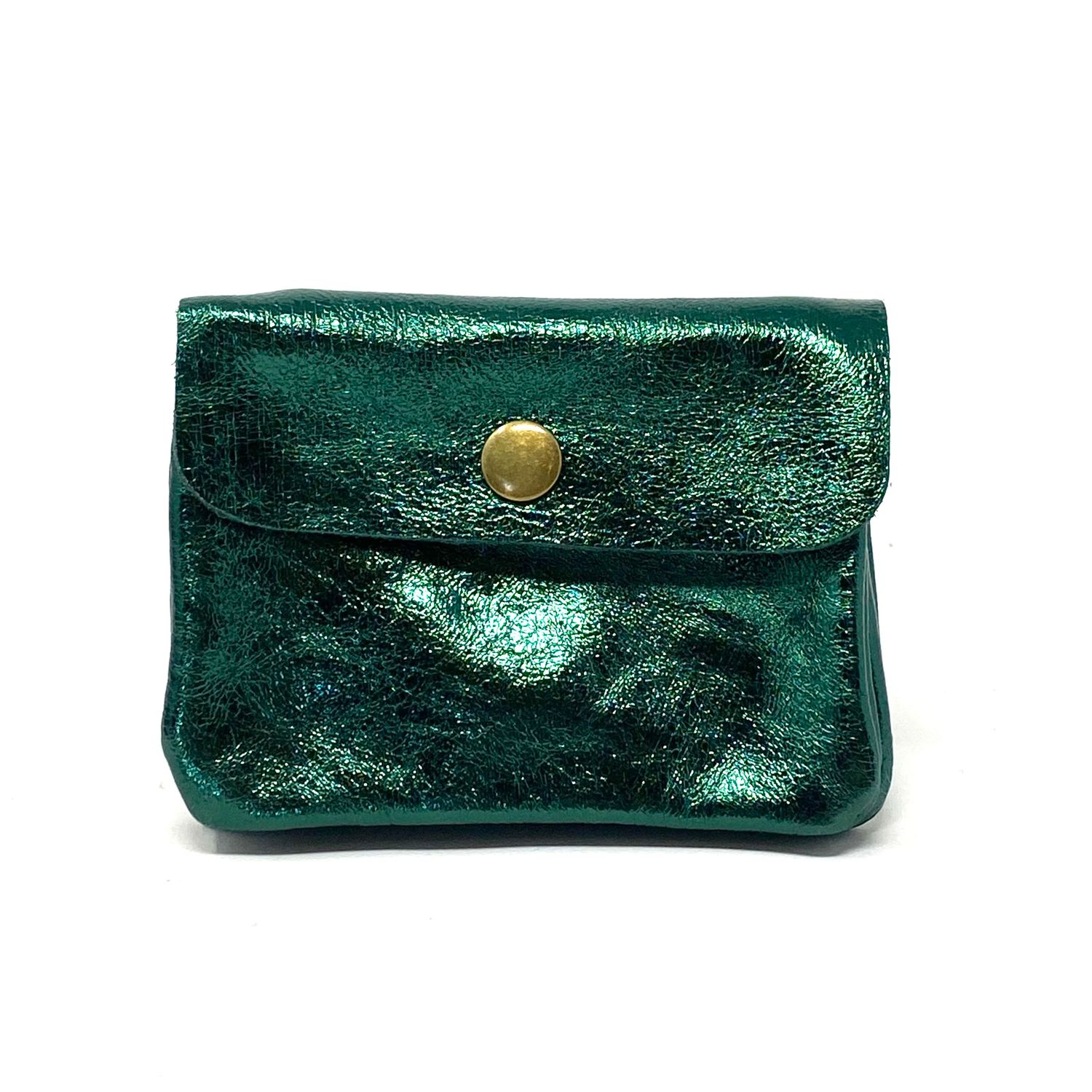 Porta monete/tessere STELLA VERDE SMERALDO LAMINATO