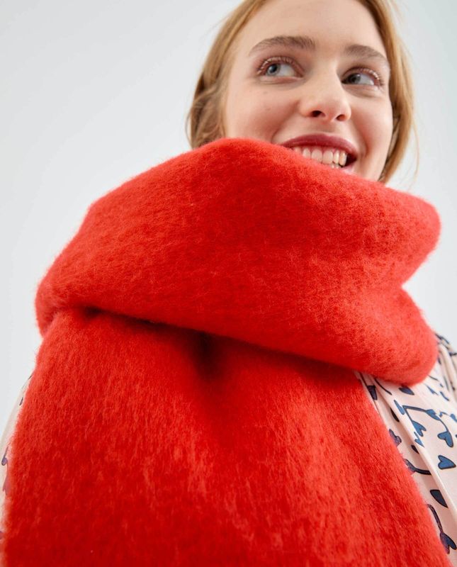 MAXI SCIARPA COMPANIA FANTASTICA 10405 ROSSO