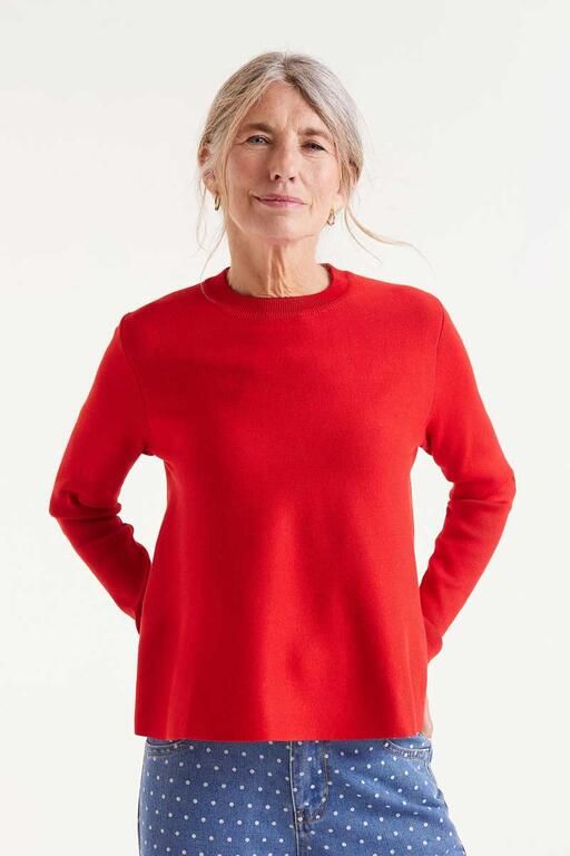 MAGLIA SVASATO  A COMPANIA FANTASTICA 10207 ROSSO