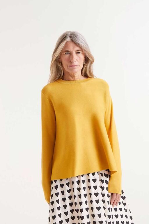 MAGLIA SVASATA  COMPANIA FANTASTICA 10208 GIALLO