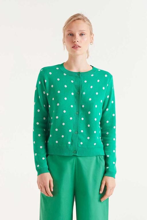 CARDIGAN POIS COMPANIA FANTASTICA 10234 VERDE