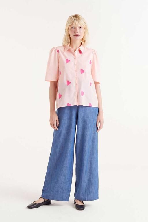 CAMICIA CUORI COMPANIA FANTASTICA 41058 ROSA