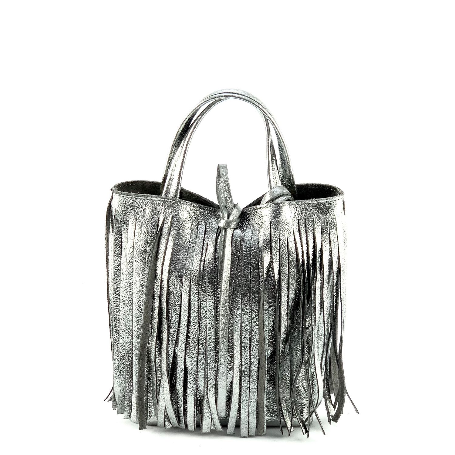 Mini Shopper  LUNA LAMINATA ARGENTO