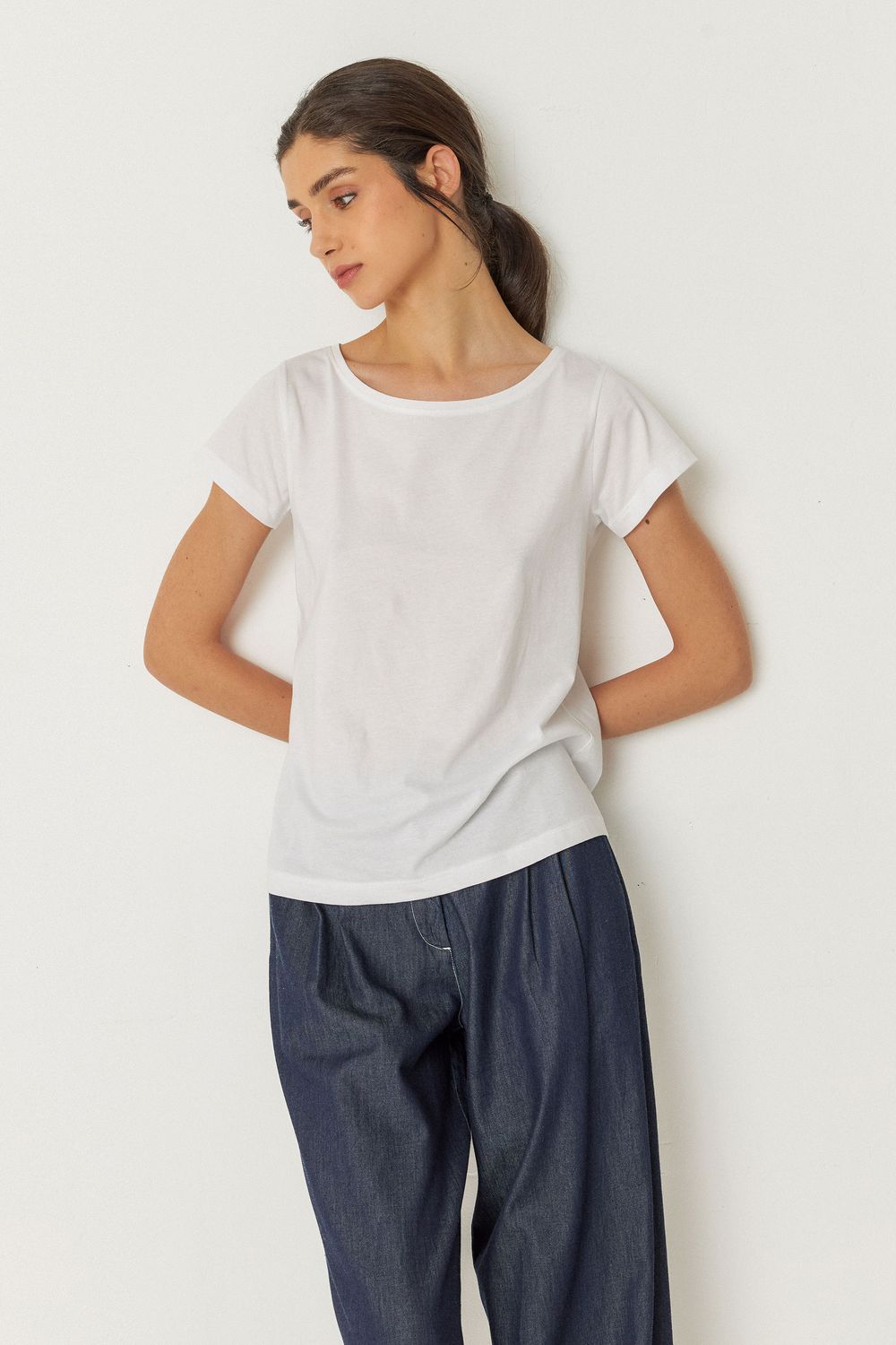 T-SHIRT BASIC ZUNTZ SKFK BIANCO