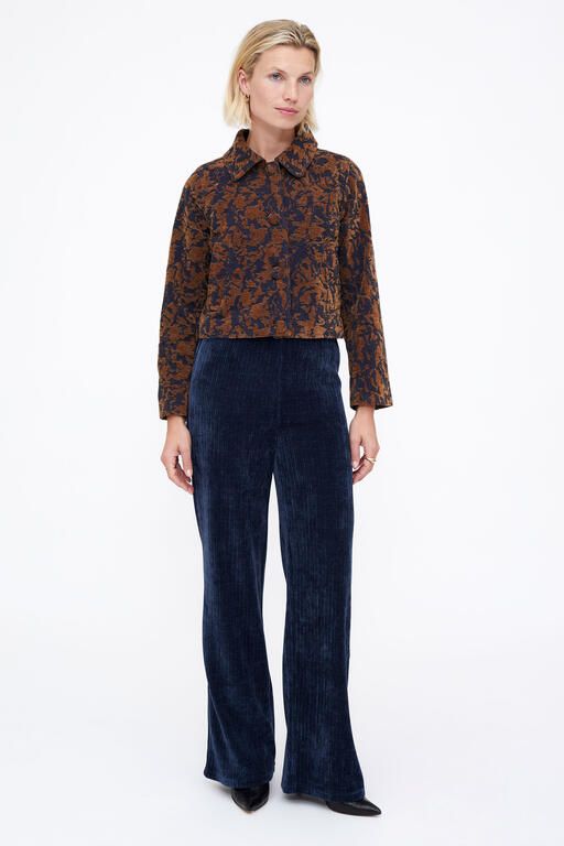 PANTALONE VELLUTO BLU WILD PONY 11229