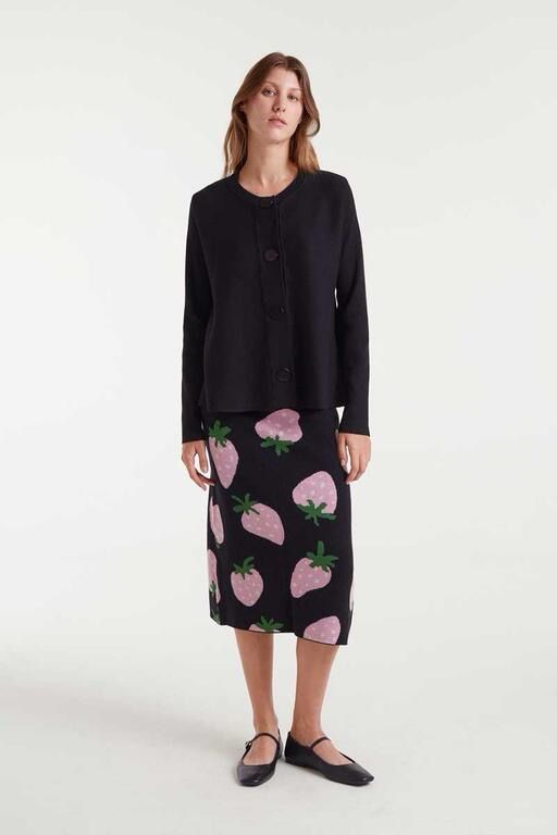 CARDIGAN NERO SVASATO COMPANIA FANTASTICA 10244