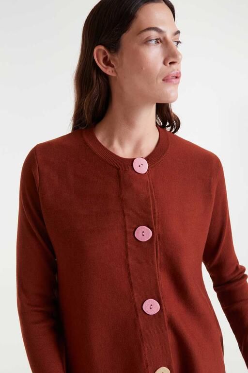 CARDIGAN SVASATO COMPANIA FANTASTICA RUGGINE 10223