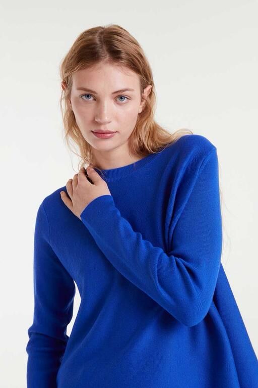 MAGLIA SVASATA COMPANIA FANTASTICA 10214 BLU ROYAL