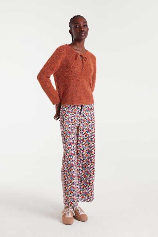 PANTALONE FELPA FIORI .COMPANIA FANTASTICA 47009