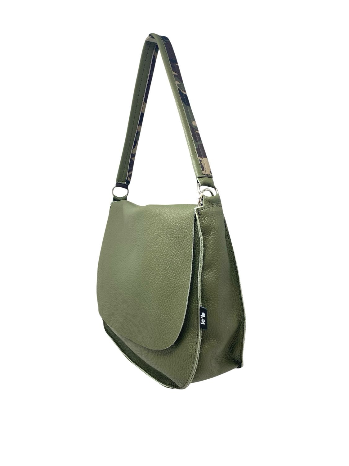 BORSA MARTA le&#39;b VERDE OLIVA