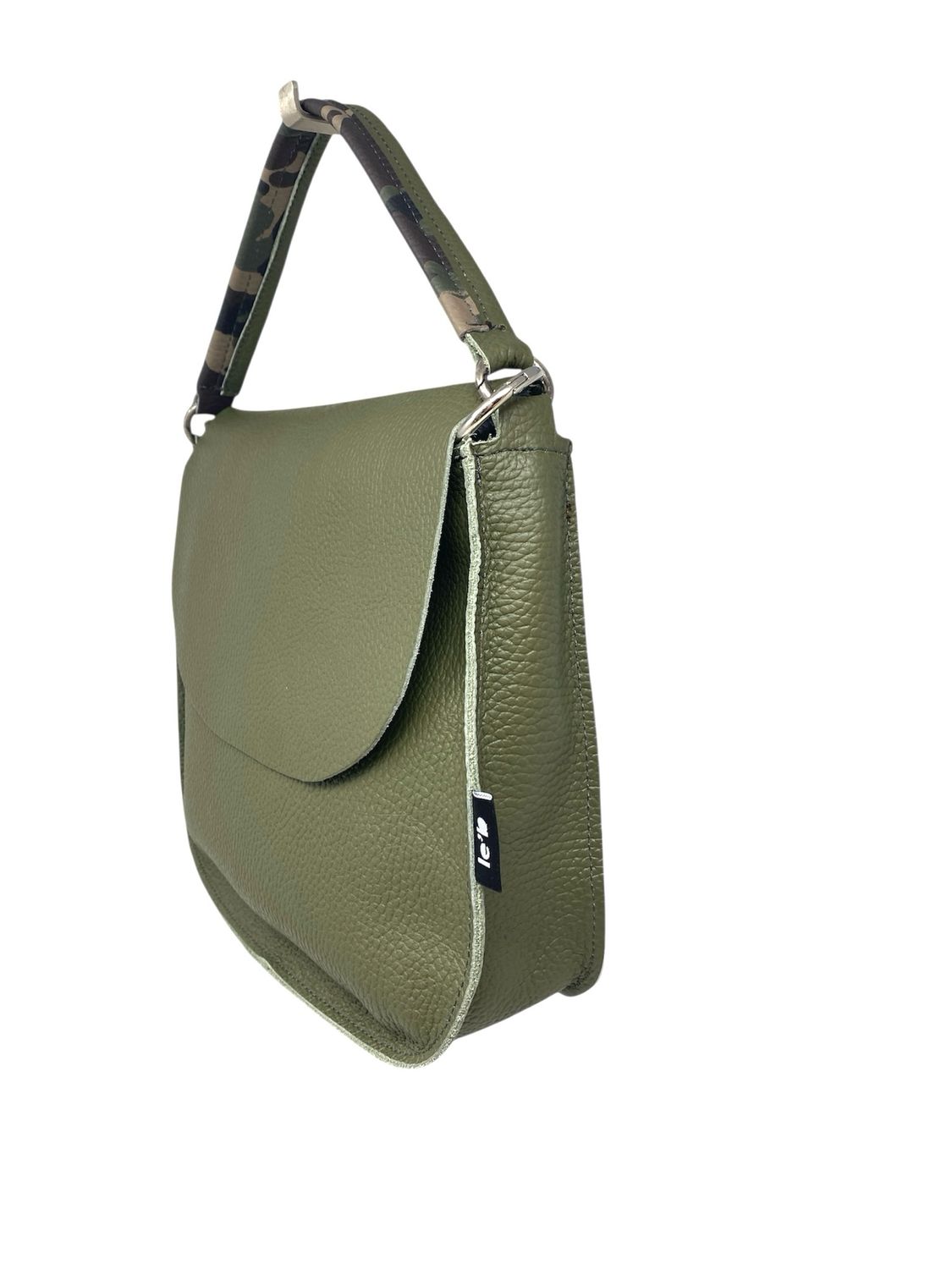 BORSA MARTA MINI le&#39;b VERDE OLIVA
