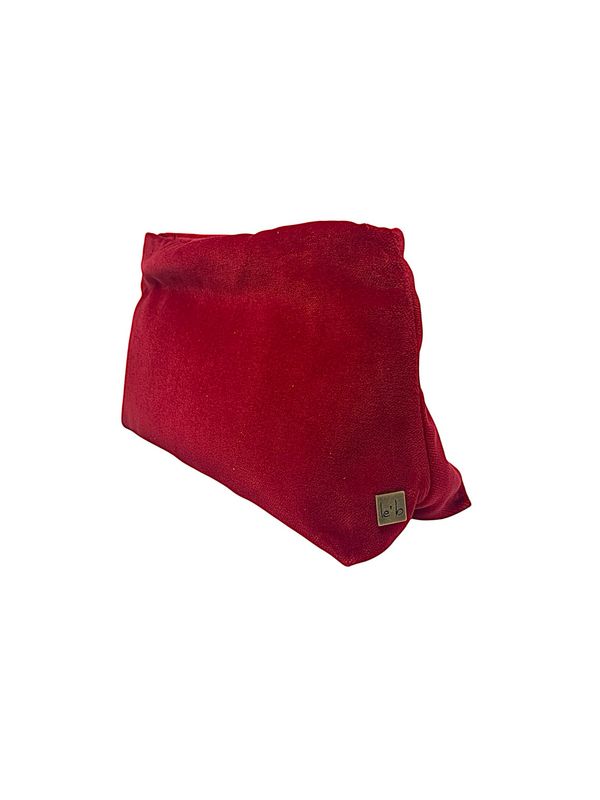 POCHETTE KIM VELLUTO le&#39;b ROSSO RUBINO
