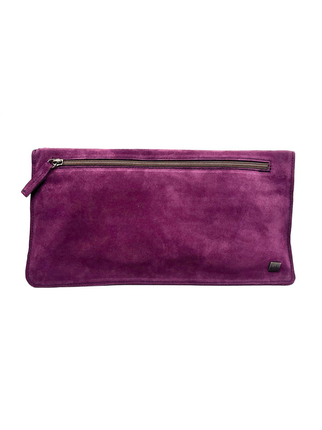 Pochette Specchio le&#39;b VIOLA SCAMOSCIATA
