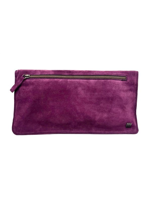 Pochette Specchio le&#39;b VIOLA SCAMOSCIATA