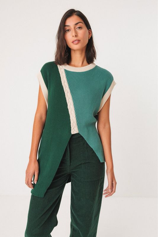 Gilè Bicolor SKFK  NEKEA VERDE