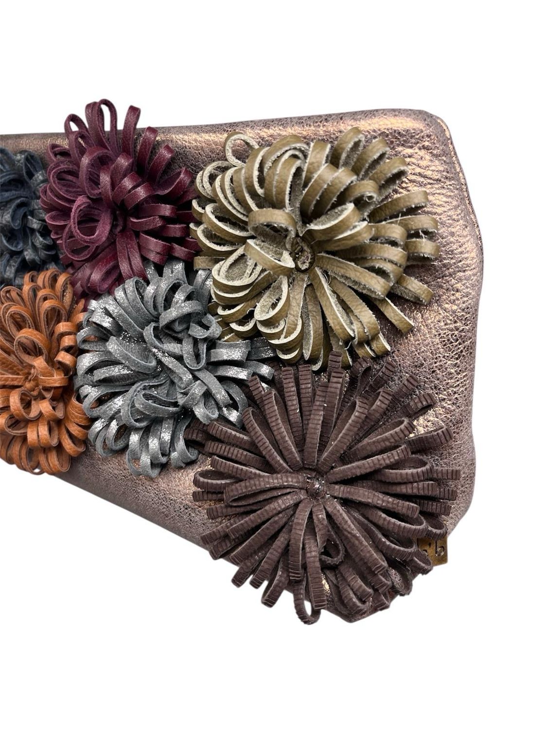 POCHETTE FIORI le&#39;b BRONZO