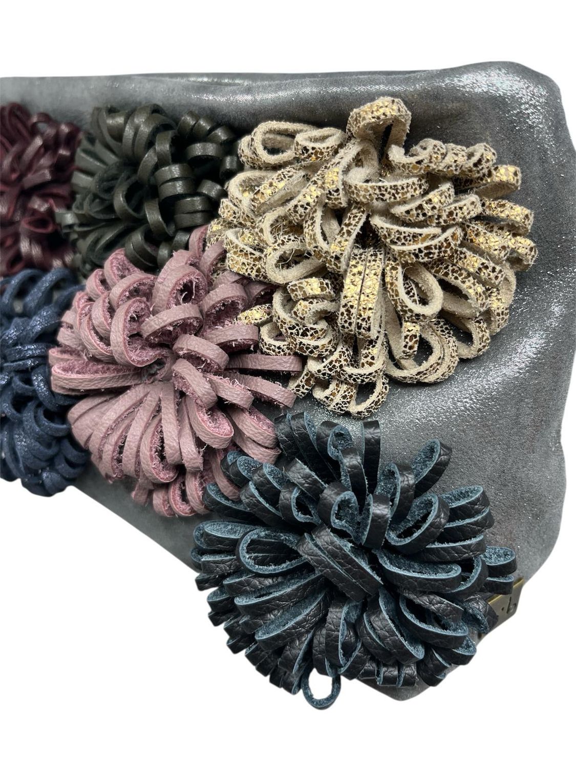 POCHETTE FIORI le’b ARGENTO