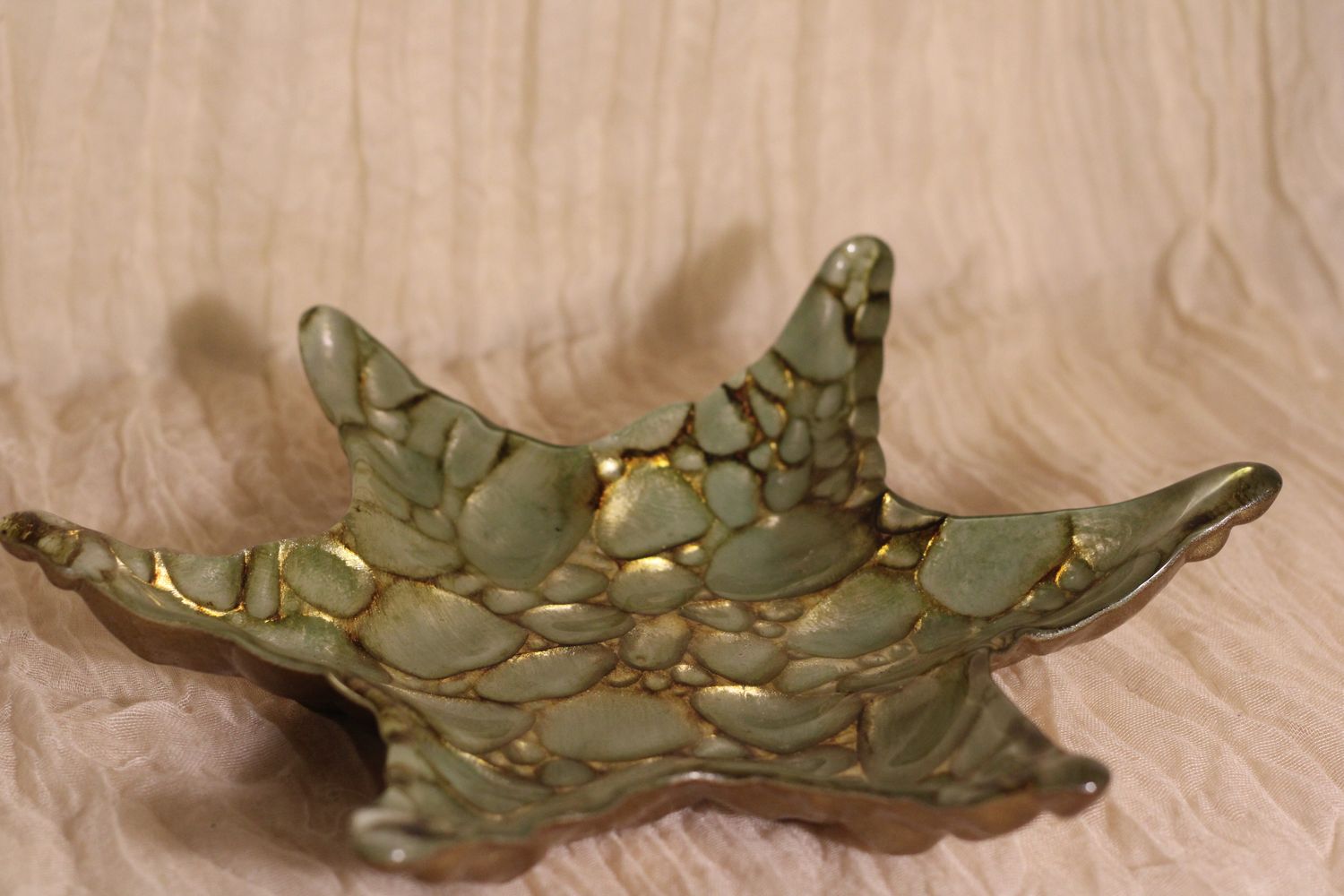 Vintage Turkish Art Glass Akcam Starfish