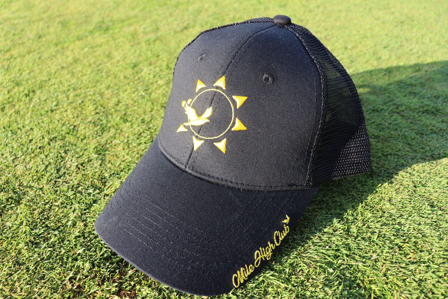 Mile High Club Trucker Hat Black